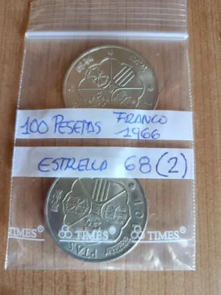 Moneda 50 Pesetas y 1 Franco
