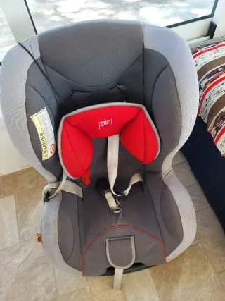 Silla coche bebé Baby auto gris/rojo