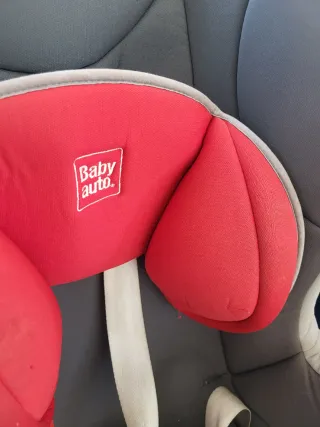 Silla coche bebé Baby auto gris/rojo
