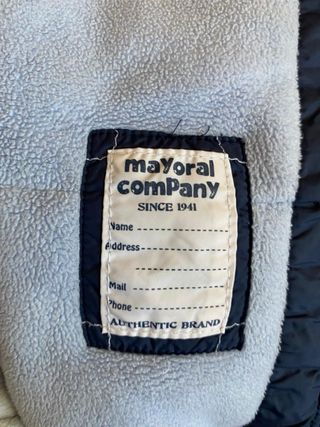 Abrigo infantil azul de 12 meses