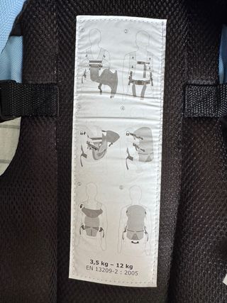 Mochila Portabebés Azul Hauck