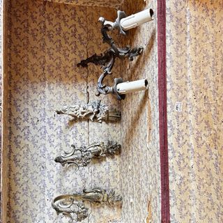 Baúl antiguo decorado entrega en persona ,