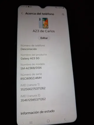 2 moviles Samsung Galaxy y Huawey 6S