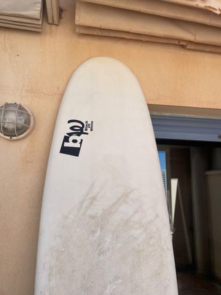 Tabla surf 8 pies corcho Black on White