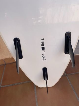 Tabla surf 8 pies corcho Black on White