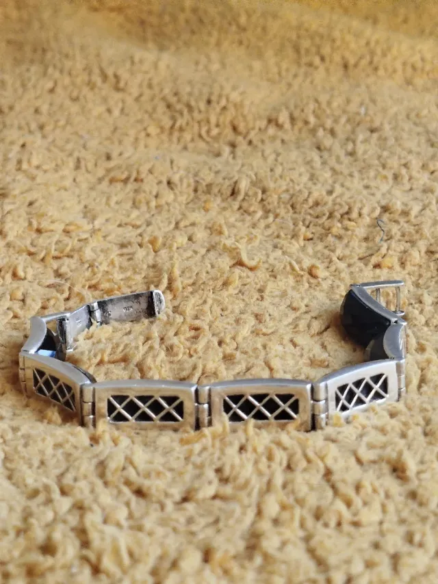 Pulsera de Plata 925 con Azabache