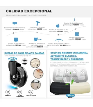 Silla de Oficina Ergonómica Negra