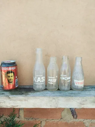 Lote 4 Botellas Refresco Antiguas