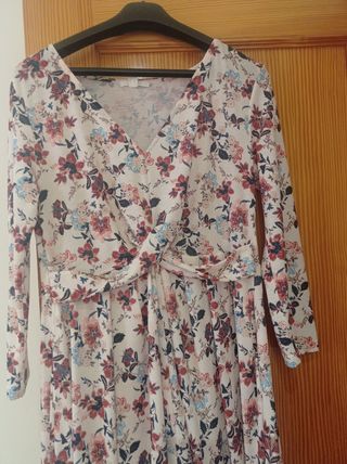 Vestido largo estampado floral