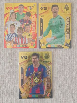 2 N.Balones de Oro+Card Fantástica Adrenalyn 25/26