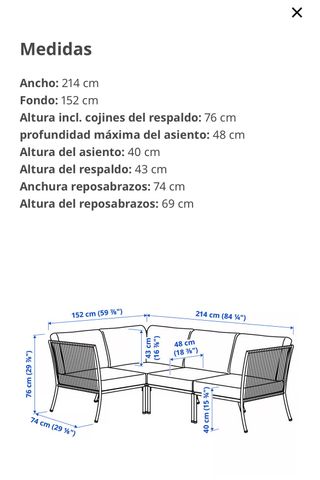 Set di divani da esterno