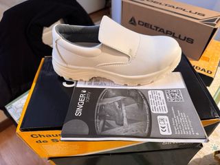 Zapatos de seguridad Deltaplus blancos