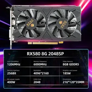 Tarjeta Gráfica RX 580 8GB GDDR5