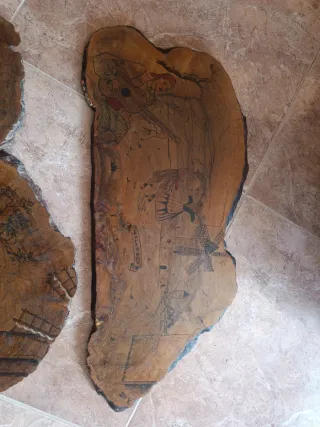 Cuadros Madera Olivo Pintados Para colgar pared