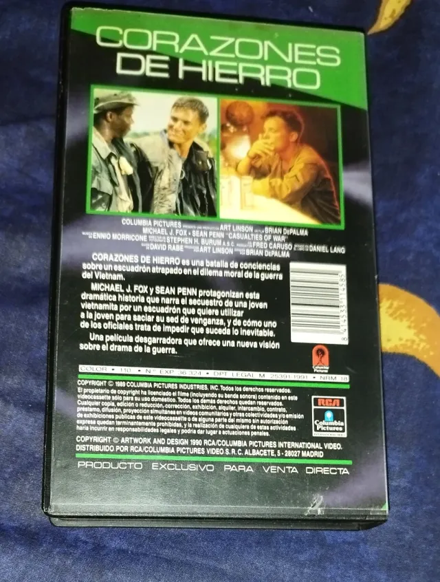 VHS Corazones de Hierro