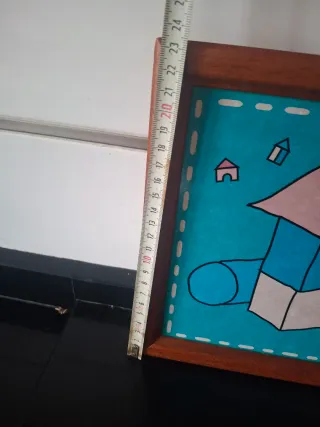 Cuadro infantil bloques construcción