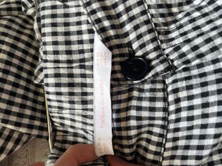 Pantalón pirata cuadros vichy Zara