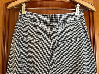 Pantalón pirata cuadros vichy Zara