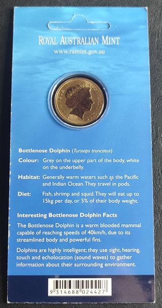 Australia 1 Dólar 2006 Delfín Cartera