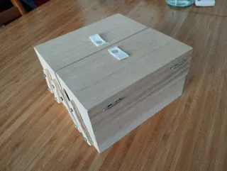 Caja organizadora de madera, costurero, joyero
