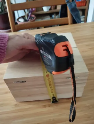 Caja organizadora de madera, costurero, joyero