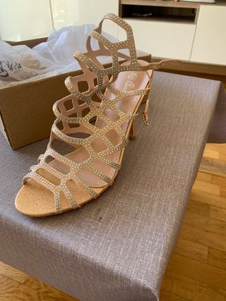 Zapatos de tacón fiesta brillantes