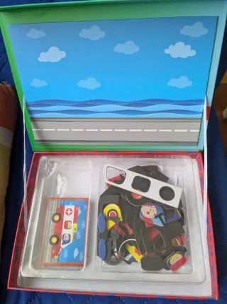 Juego de imanes Play Tive vehículos 80 piezas