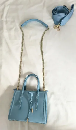 Bolso Zara Azul con 2 Correas