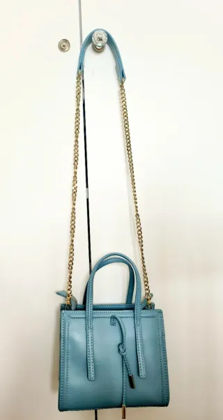 Bolso Zara Azul con 2 Correas