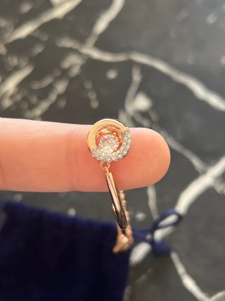 Pulsera Swarovski Oro Rosa y Diamante