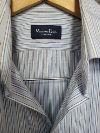 Camisa de rayas azul clara talla 39