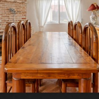 Mesa comedor rústica madera pino