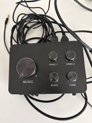 Karaoke Digital Mixer Dual Micrófonos Inalámbricos