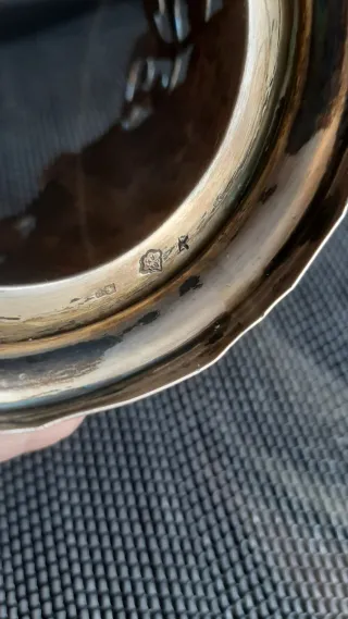 Antichi porta bicchieri in argento fatti a mano