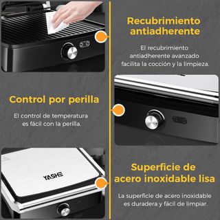 YASHE Grill 2000W PRO Sandwichera