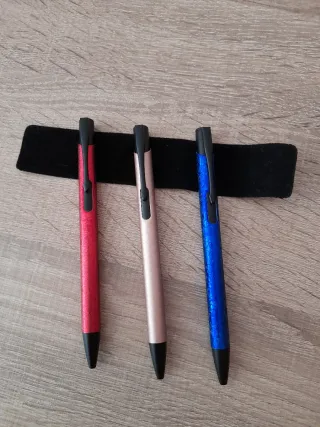 Lote de 3 penne metalliche nuove