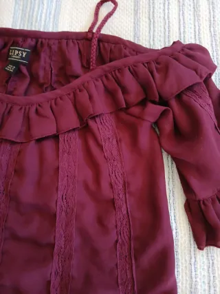 Blusa Lipsy Morada Talla S