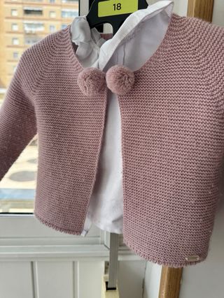 Conjunto niña 12 meses rosa