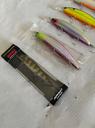 6 señuelos ,artificiales, Rapalas de pesca nuevos.