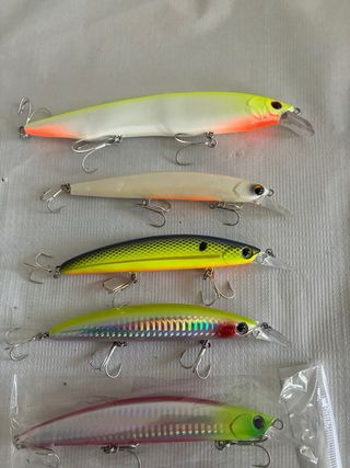 6 señuelos ,artificiales, Rapalas de pesca nuevos.