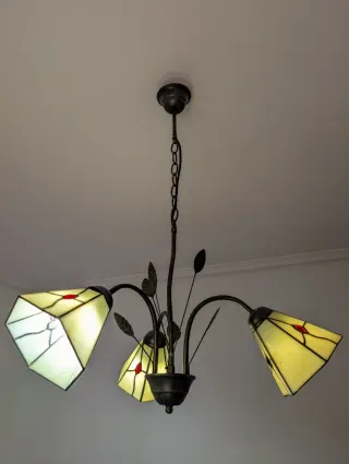 Lámpara de techo Tiffany