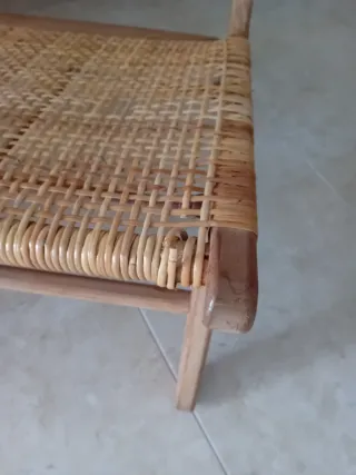 Silla Lounge Madera y Mimbre