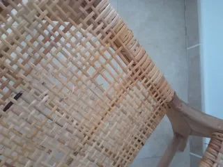 Silla Lounge Madera y Mimbre