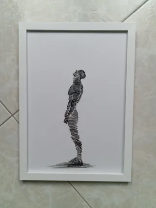 Poster figura uomo stilizzata