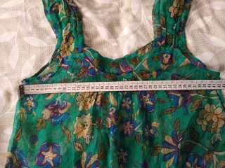 Blusa fluida estampada multicolor