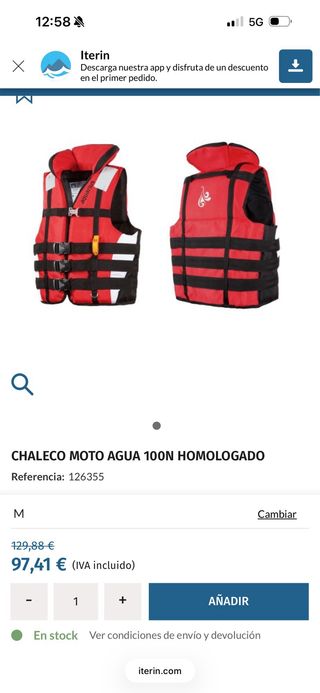 Chaleco GS Marine 100N Homologado