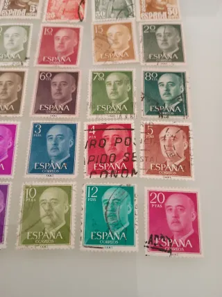ESPAÑA LOTE SELLOS ANTIGUOS DE FRANCO