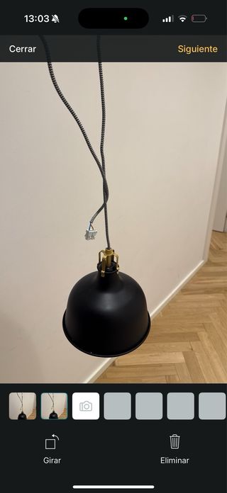 Lámpara Techo Ikea Ranarp Negra 23cm (3uds)