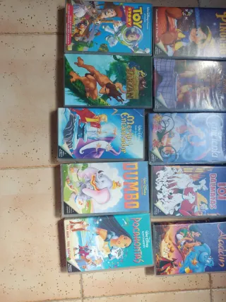 Lote Películas Disney VHS (Español)