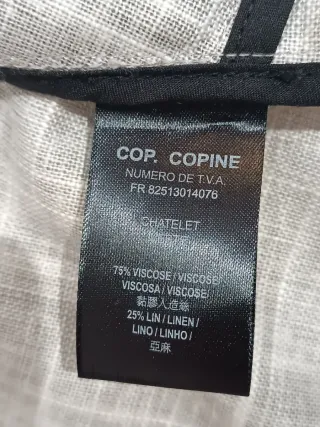 Cop Copine giacca lino e viscosa